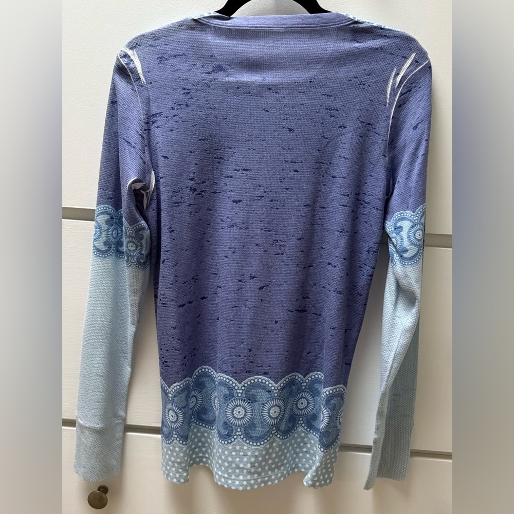 Whimsy Rose thermal shirt with long sleeves and elephant print in size medium. - Picture 2 of 5